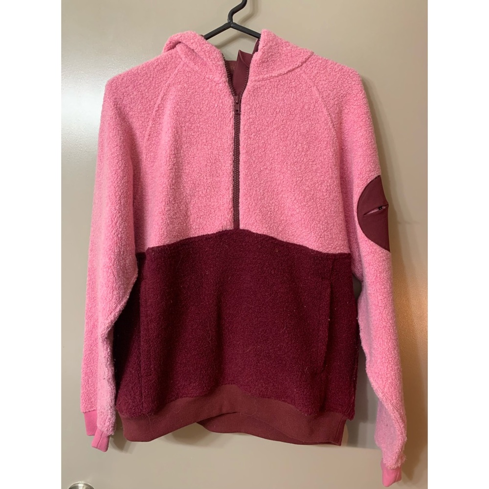 Outdoor voices fleece with hoodie